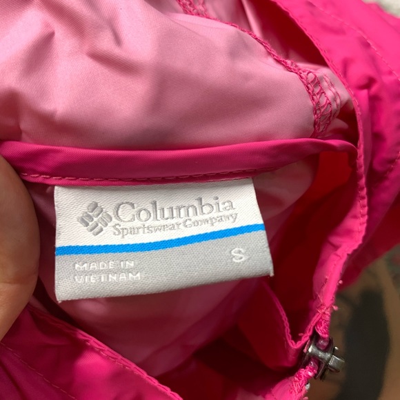 Columbia hot pink switchback rain jacket - Picture 6 of 6